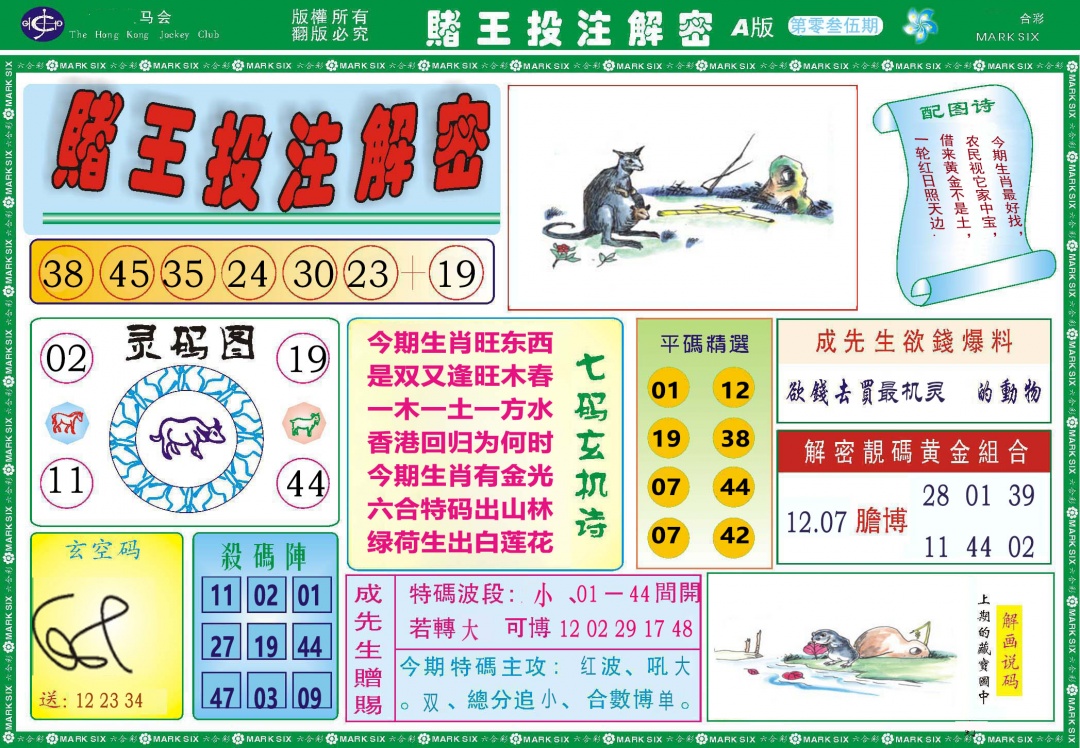 035期赌王投注解密[图]