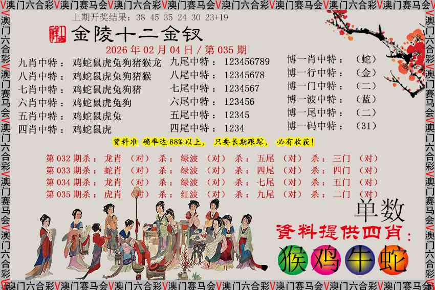 035期金陵十二金钗[图]