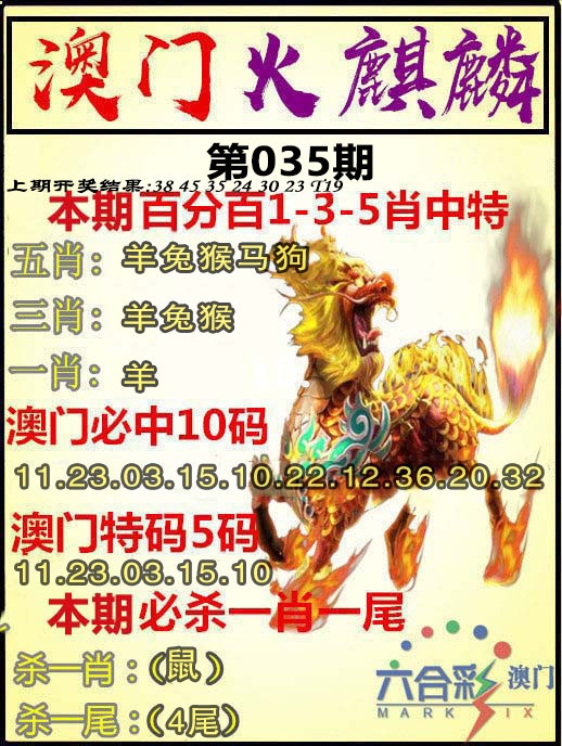 035期火麒麟[图]