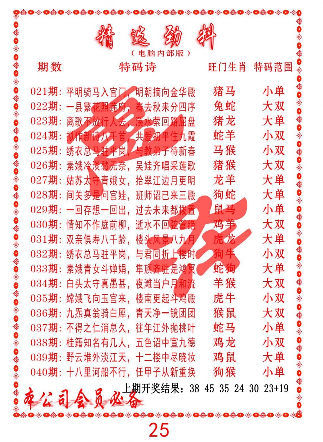 035期精选劲料[图]