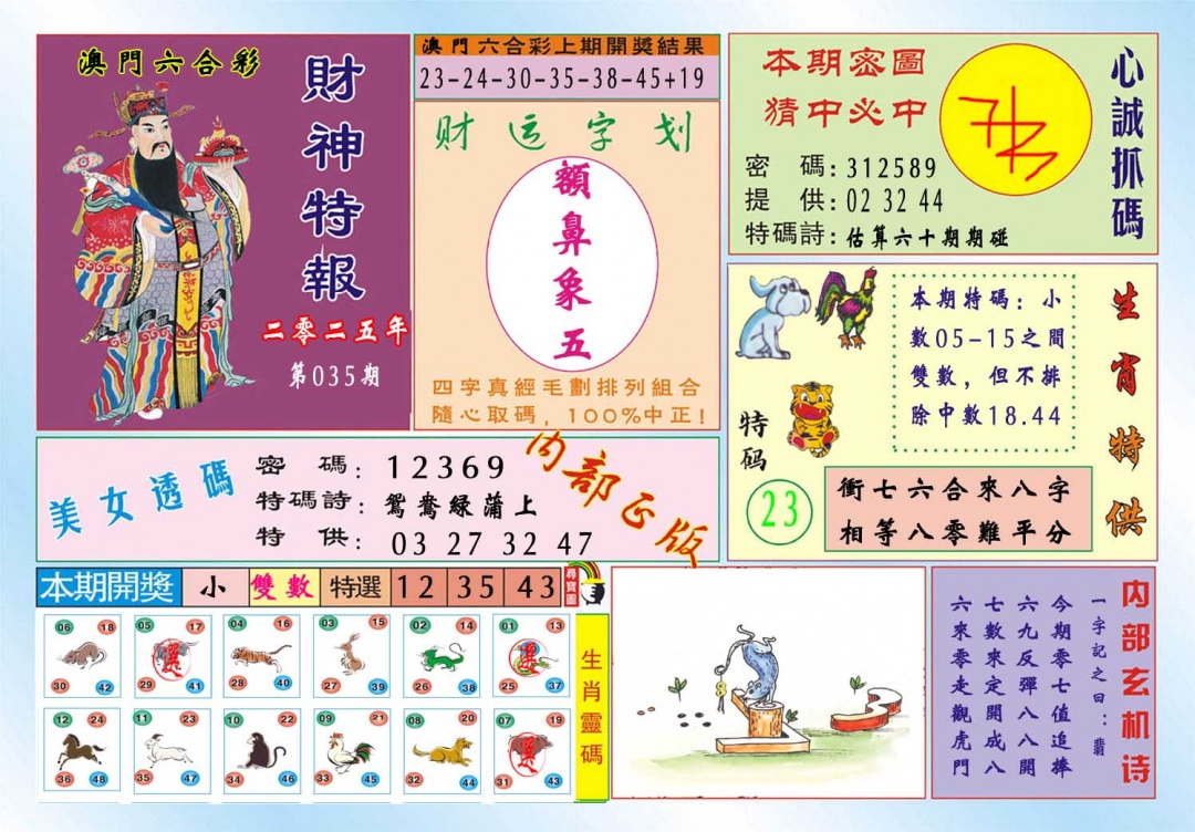 035期财神特报[图]