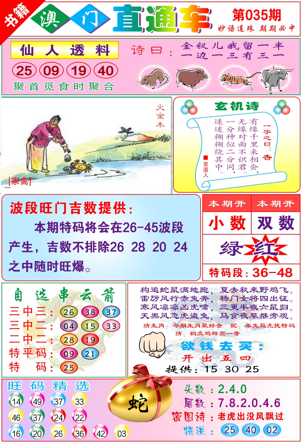 035期白姐直通车[图]