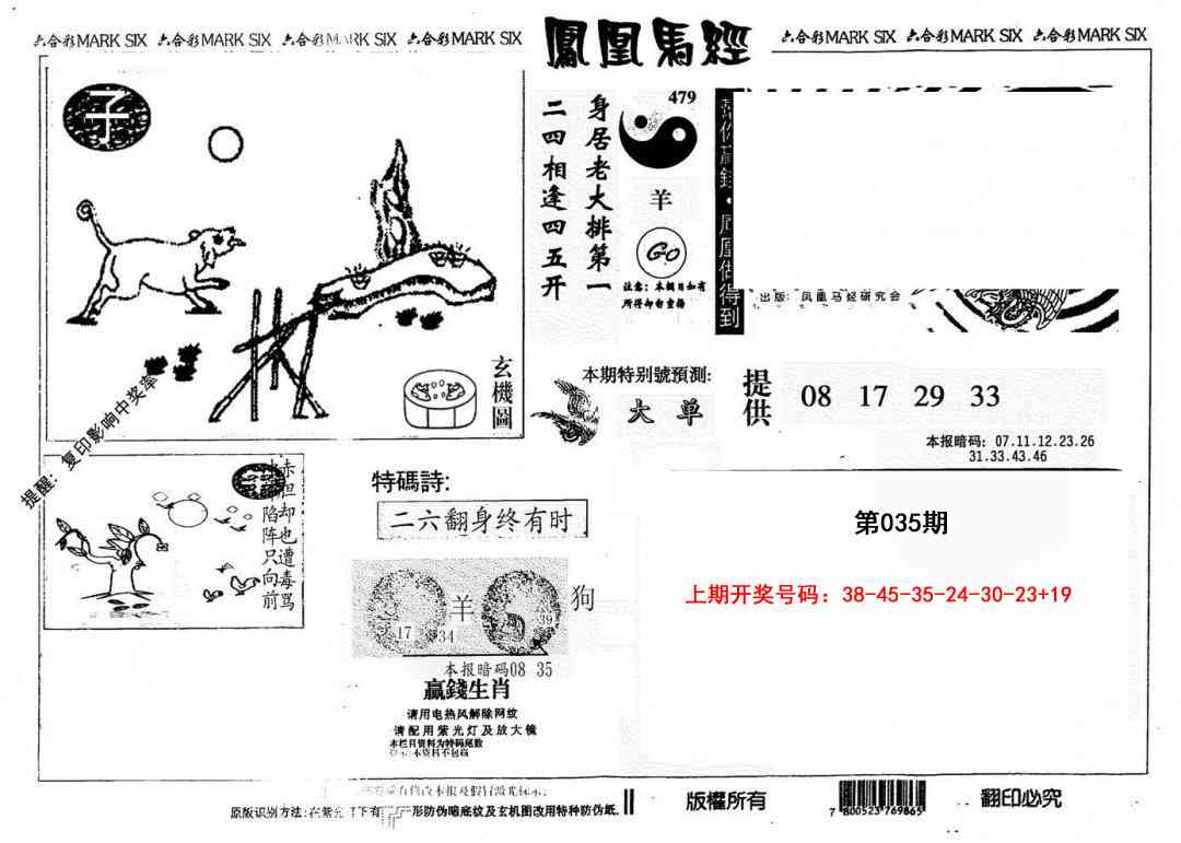 035期另版凤凰马经[图]