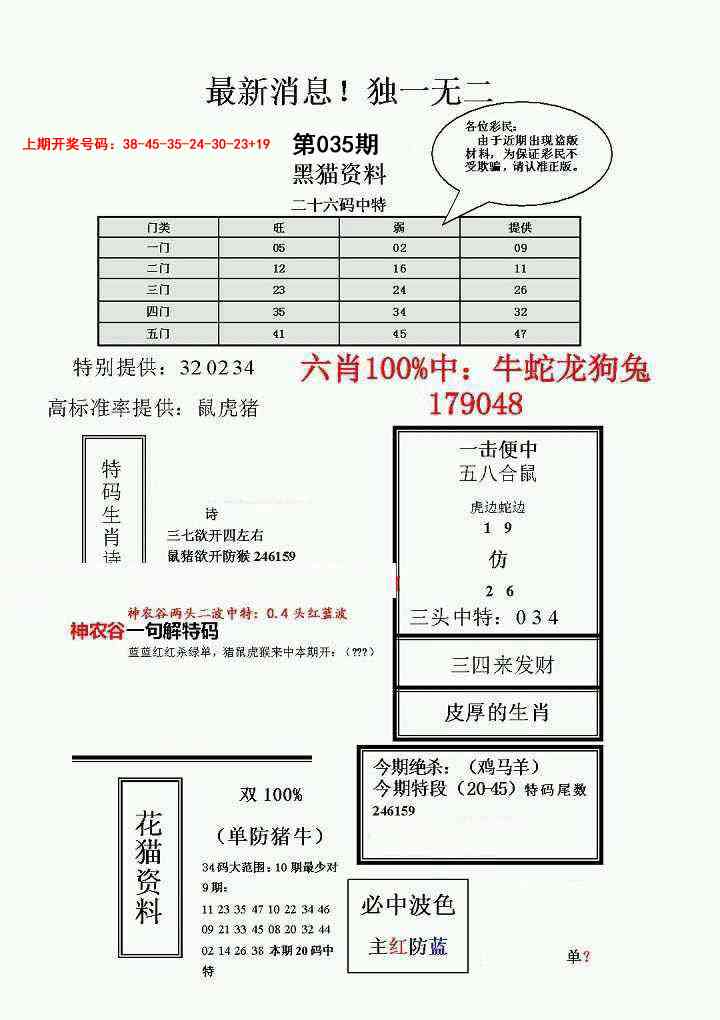 035期独一无二(正)[图]