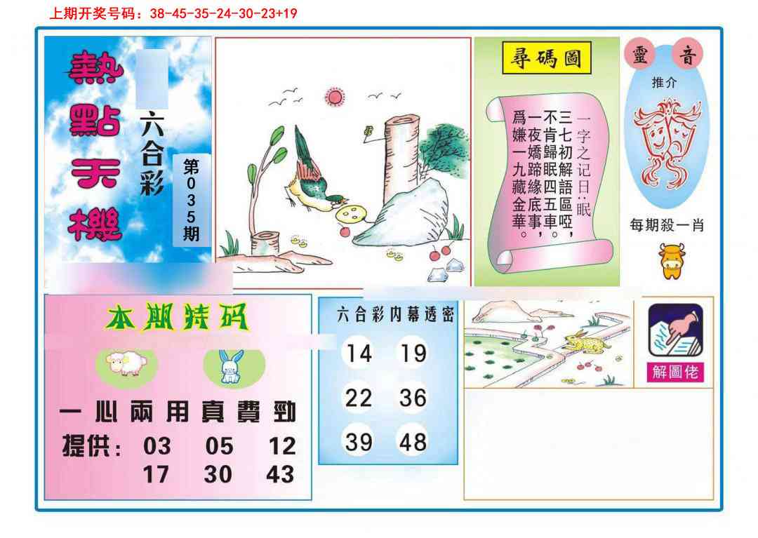 035期热点天机[图]