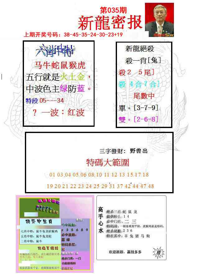 035期新龙密报[图]